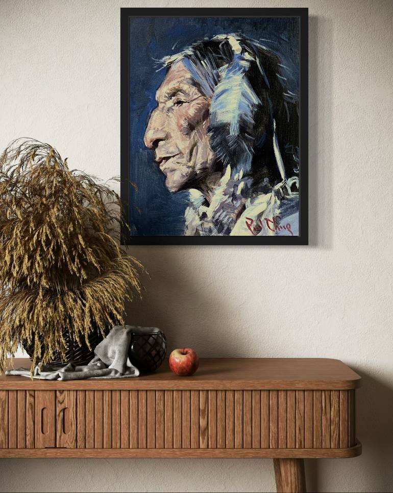 Original Impressionism People Painting by Paul Cheng