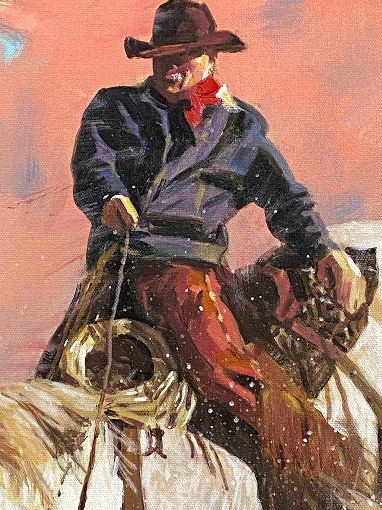 Original Impressionism People Painting by Paul Cheng
