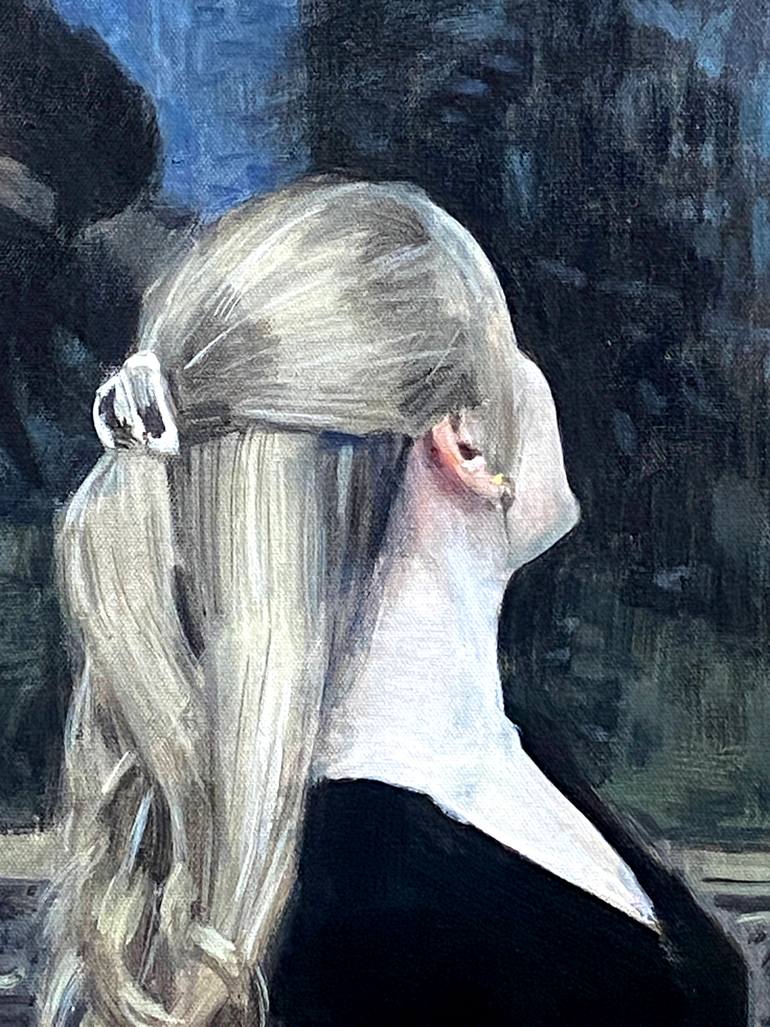 Original Impressionism People Painting by Paul Cheng