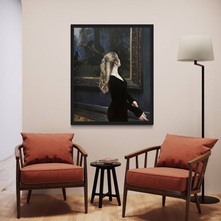 Original Impressionism People Painting by Paul Cheng