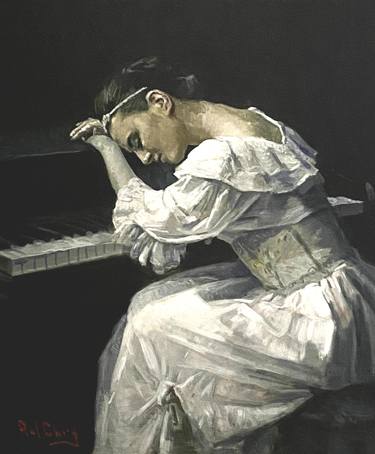 Original Impressionism People Paintings by Paul Cheng