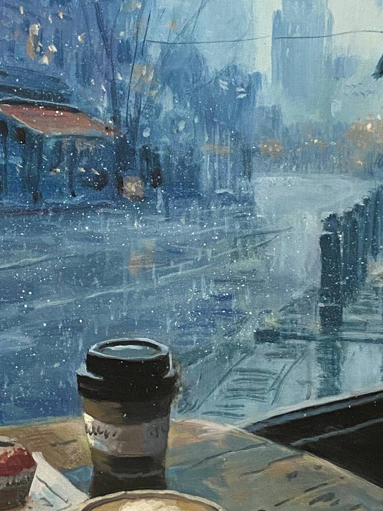 Original Impressionism Architecture Painting by Paul Cheng