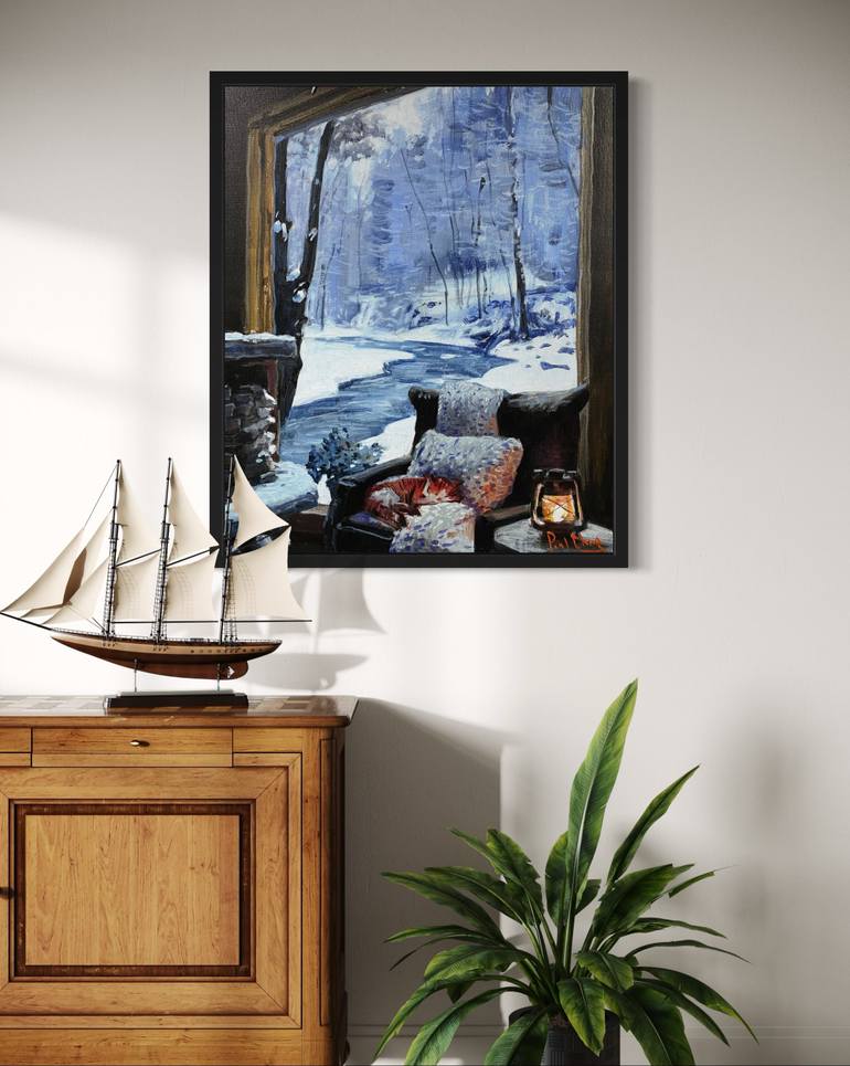 Original Impressionism Landscape Painting by Paul Cheng