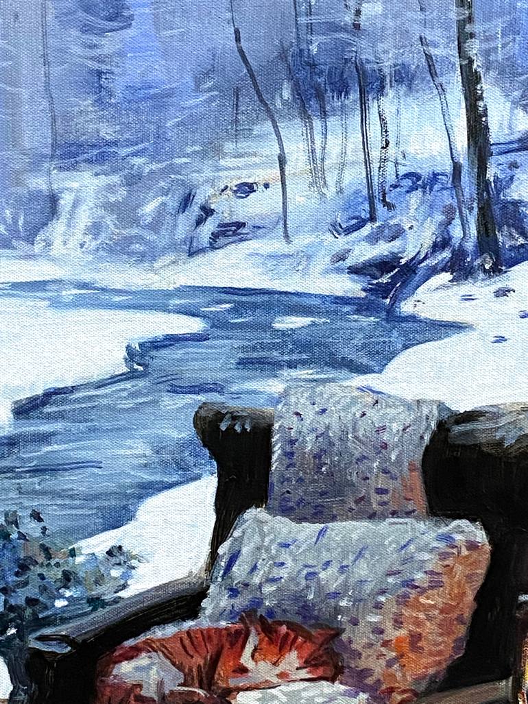 Original Impressionism Landscape Painting by Paul Cheng