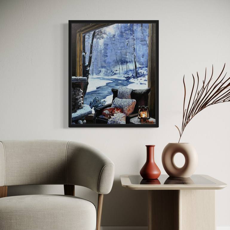 Original Impressionism Landscape Painting by Paul Cheng