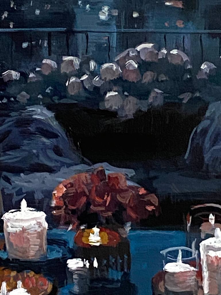 Original Impressionism Cities Painting by Paul Cheng