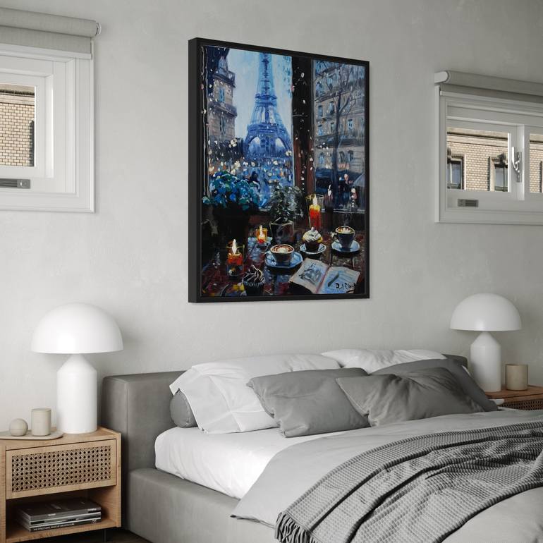 Original Impressionism Architecture Painting by Paul Cheng