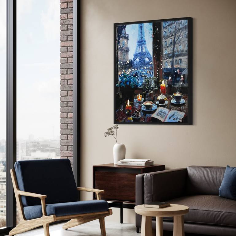 Original Impressionism Architecture Painting by Paul Cheng