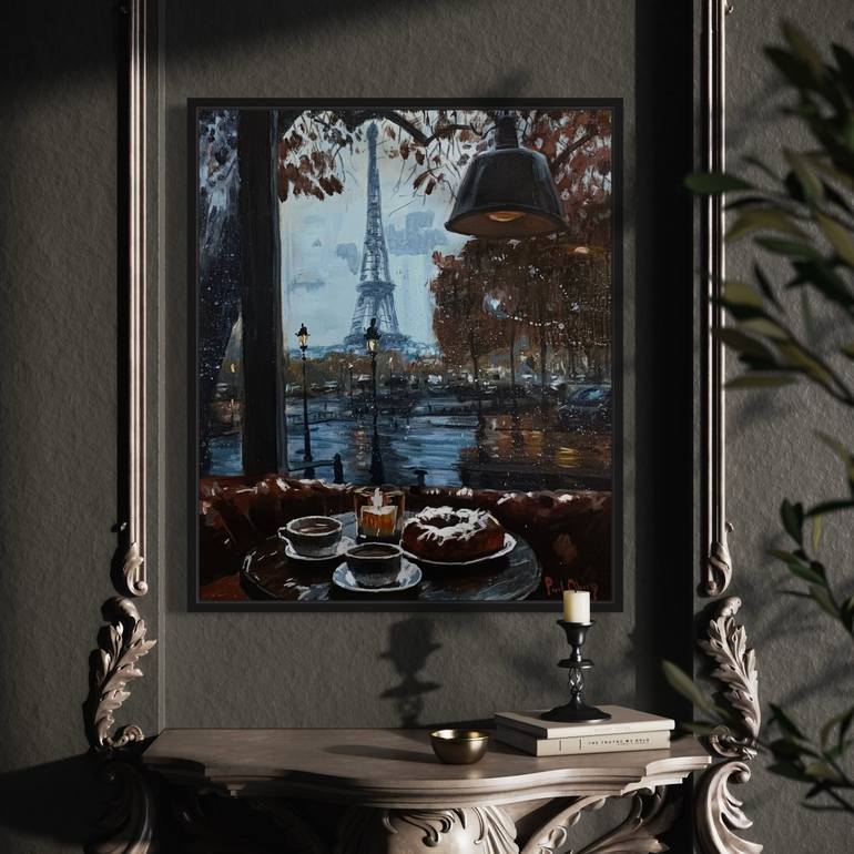 Original Impressionism Architecture Painting by Paul Cheng