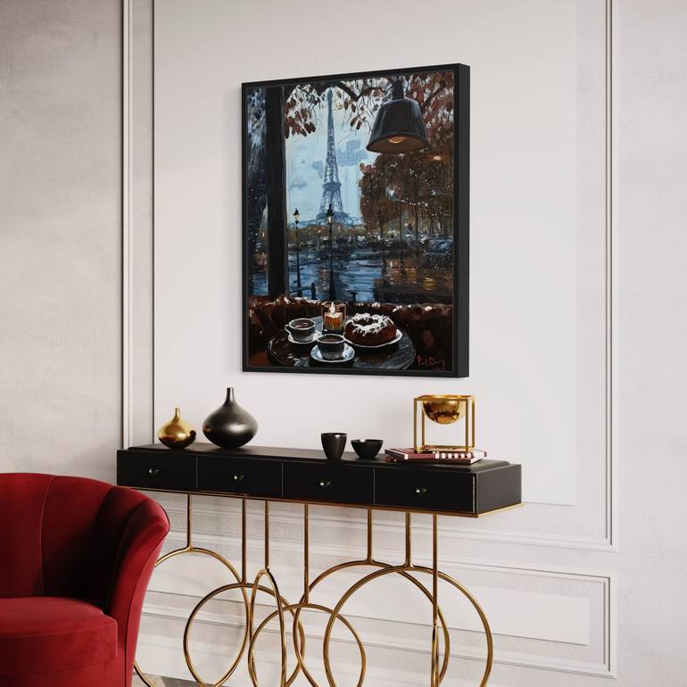 Original Impressionism Architecture Painting by Paul Cheng