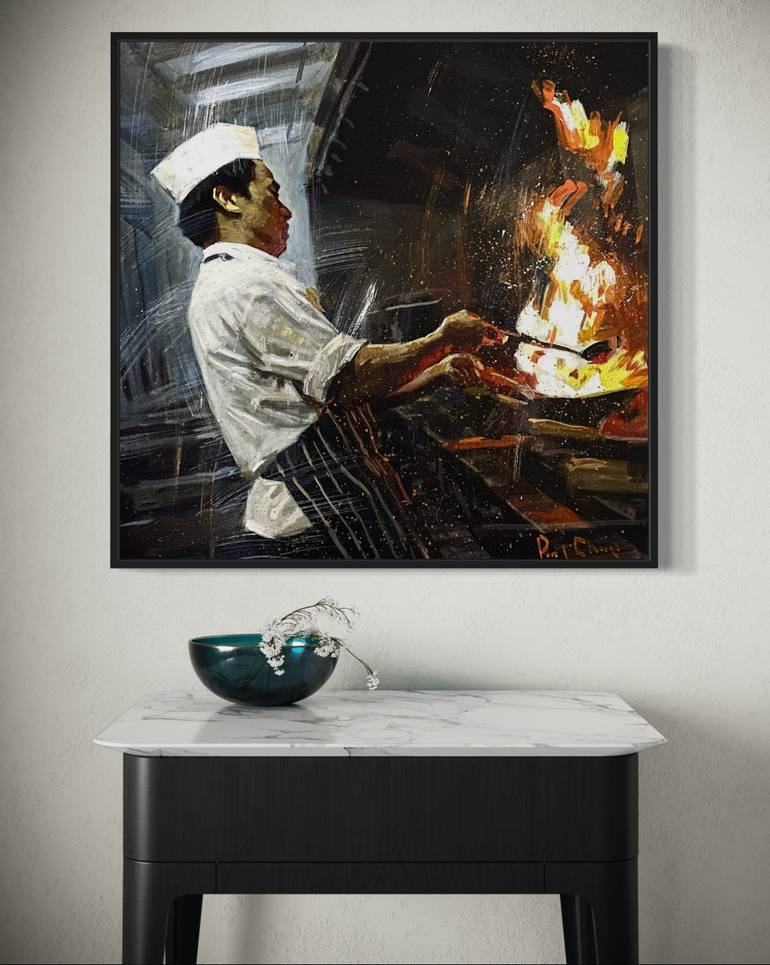 Original Impressionism Women Painting by Paul Cheng