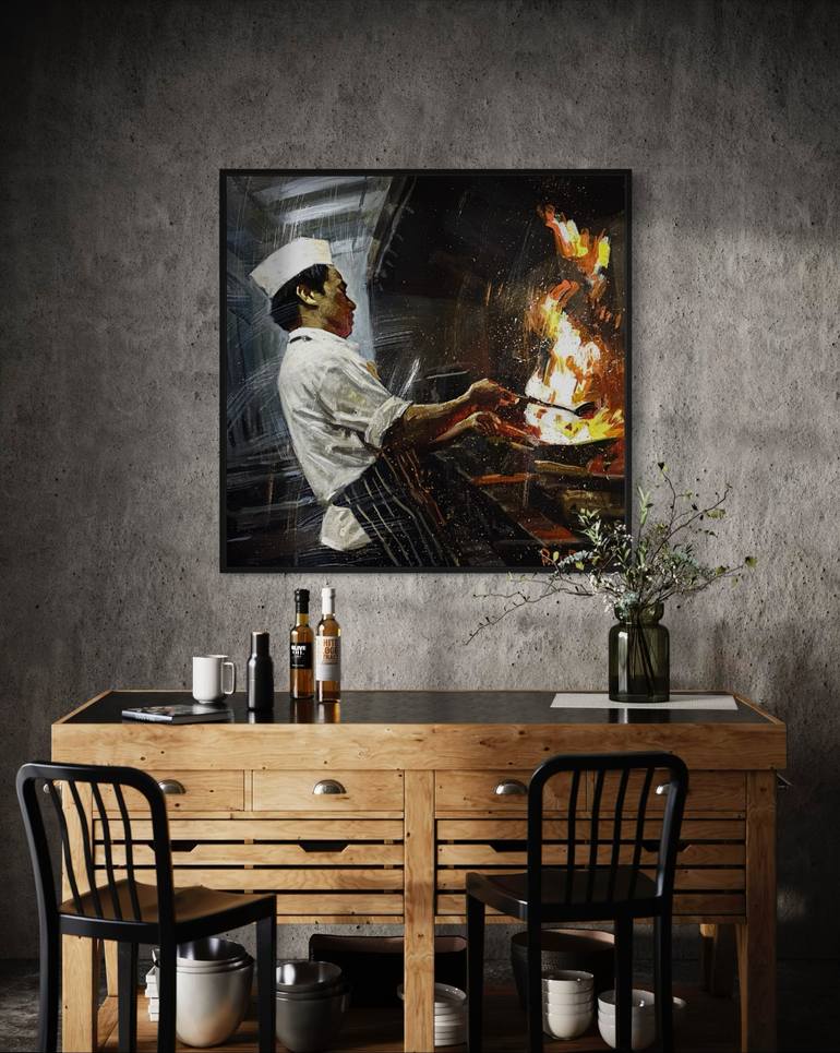 Original Impressionism Women Painting by Paul Cheng