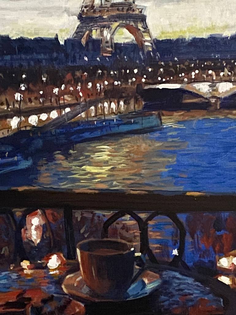 Original Impressionism Architecture Painting by Paul Cheng