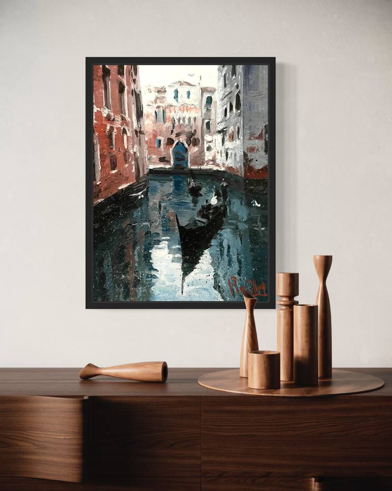Original Impressionism Architecture Painting by Paul Cheng