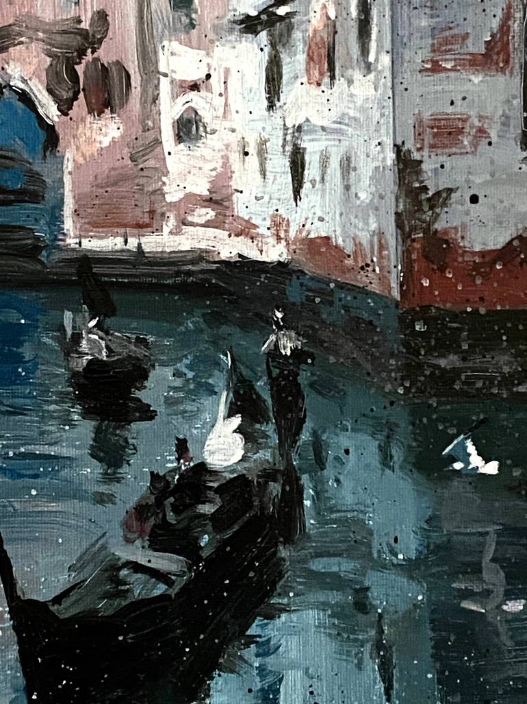 Original Impressionism Architecture Painting by Paul Cheng