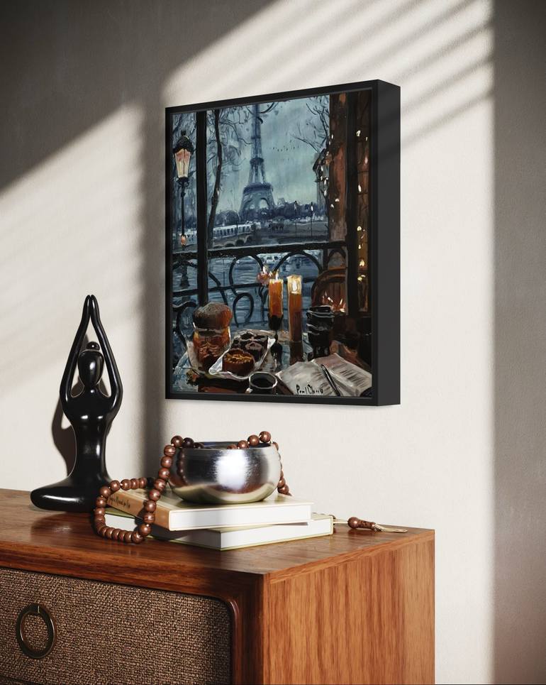 Original Impressionism Architecture Painting by Paul Cheng