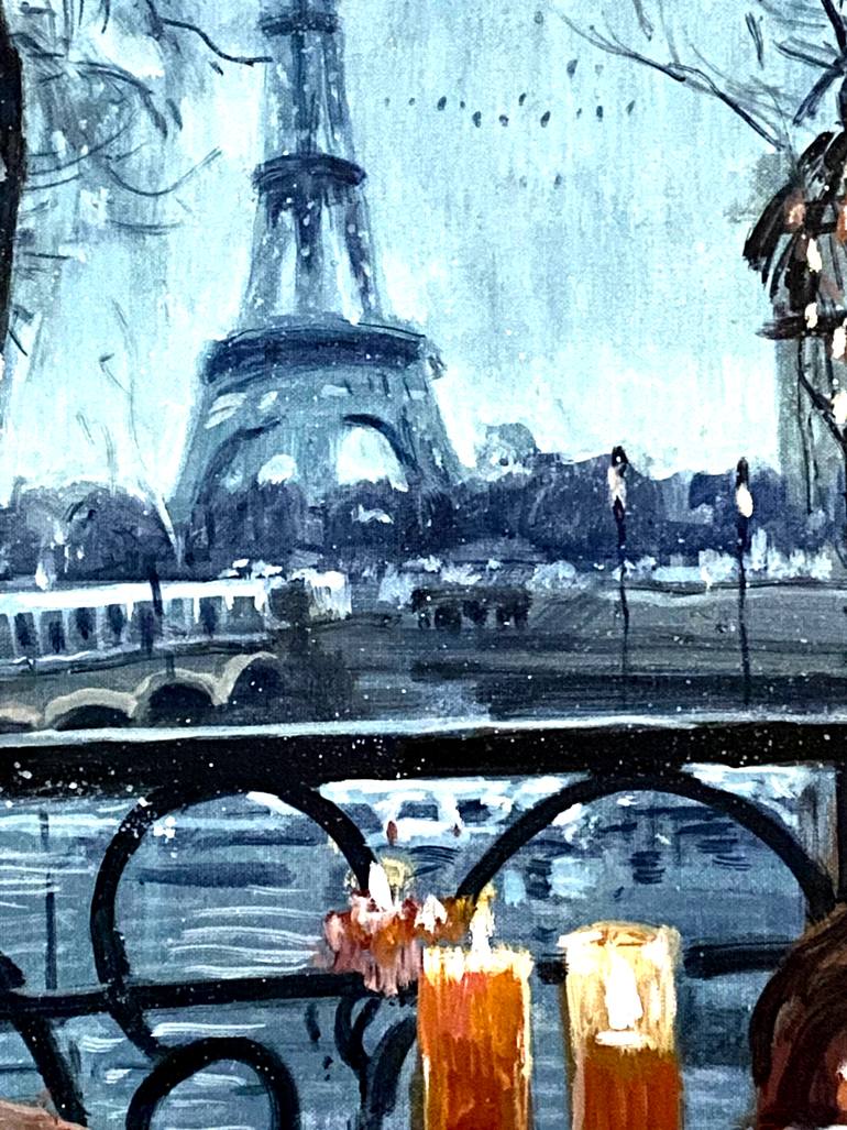 Original Impressionism Architecture Painting by Paul Cheng