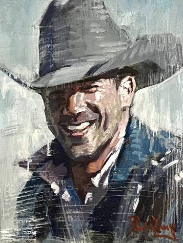 Original Impressionism People Painting by Paul Cheng