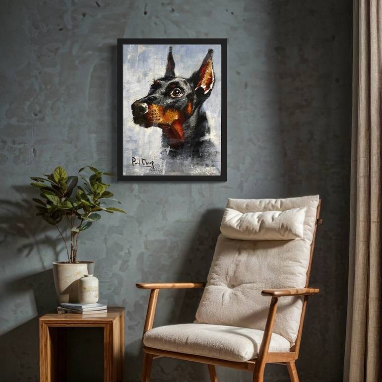 Original Impressionism Animal Painting by Paul Cheng