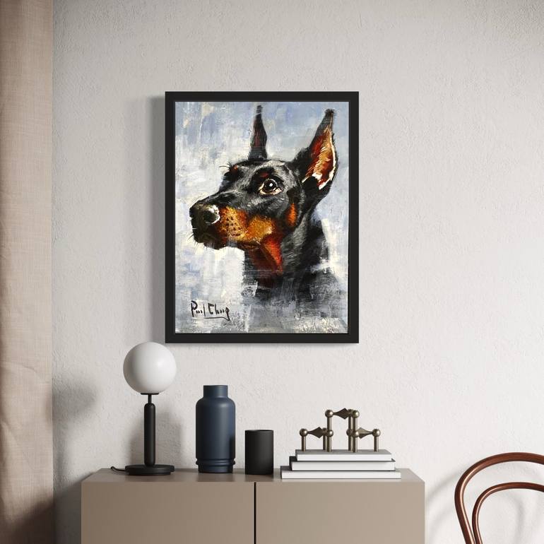 Original Impressionism Animal Painting by Paul Cheng