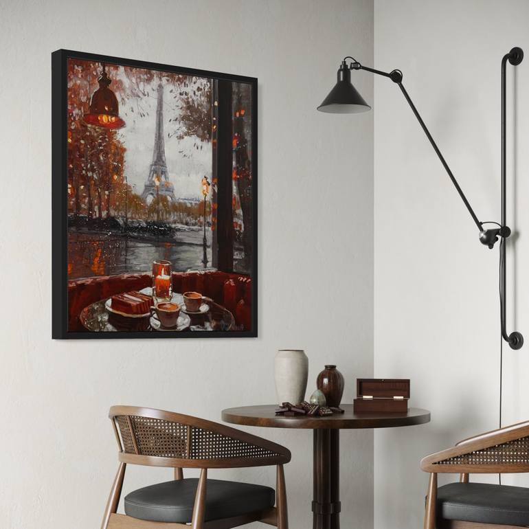 Original Impressionism Architecture Painting by Paul Cheng