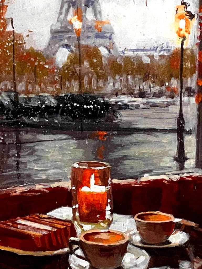 Original Impressionism Architecture Painting by Paul Cheng