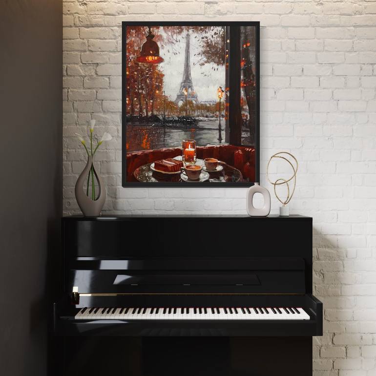 Original Impressionism Architecture Painting by Paul Cheng