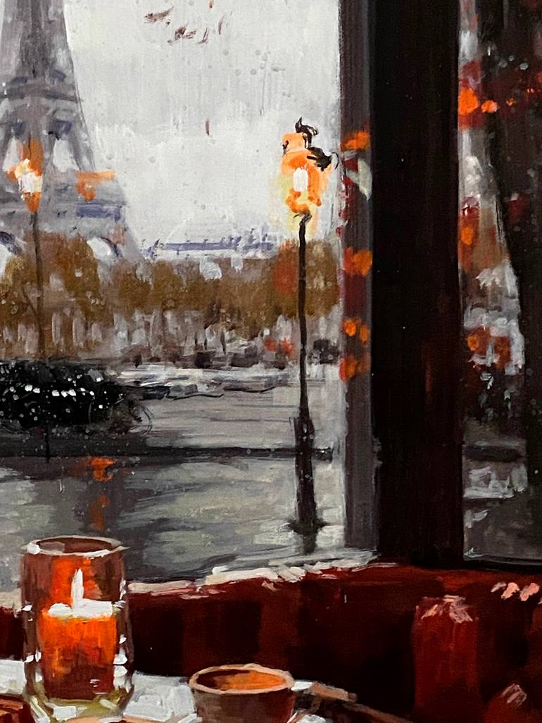 Original Impressionism Architecture Painting by Paul Cheng