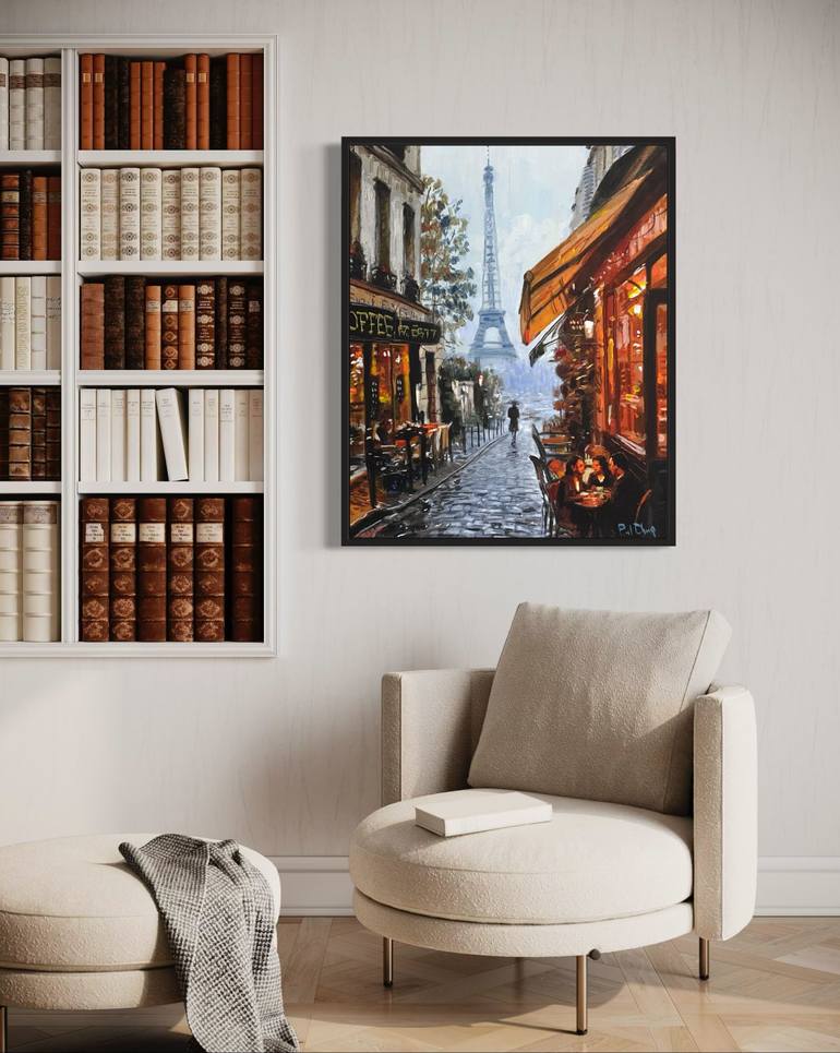 Original Impressionism People Painting by Paul Cheng