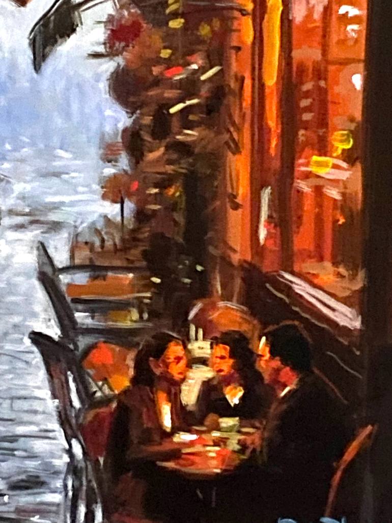 Original Impressionism People Painting by Paul Cheng