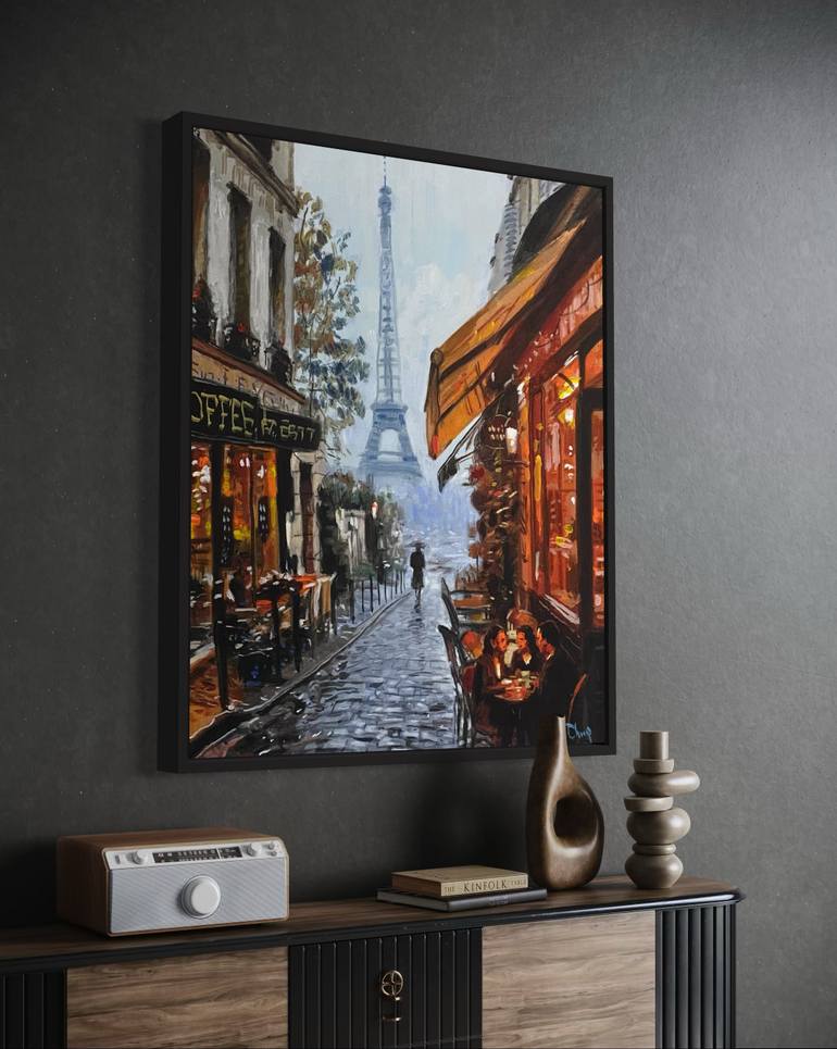 Original Impressionism People Painting by Paul Cheng