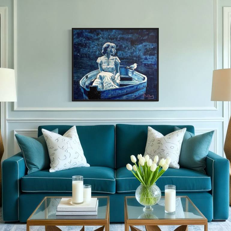 Original Impressionism Women Painting by Paul Cheng