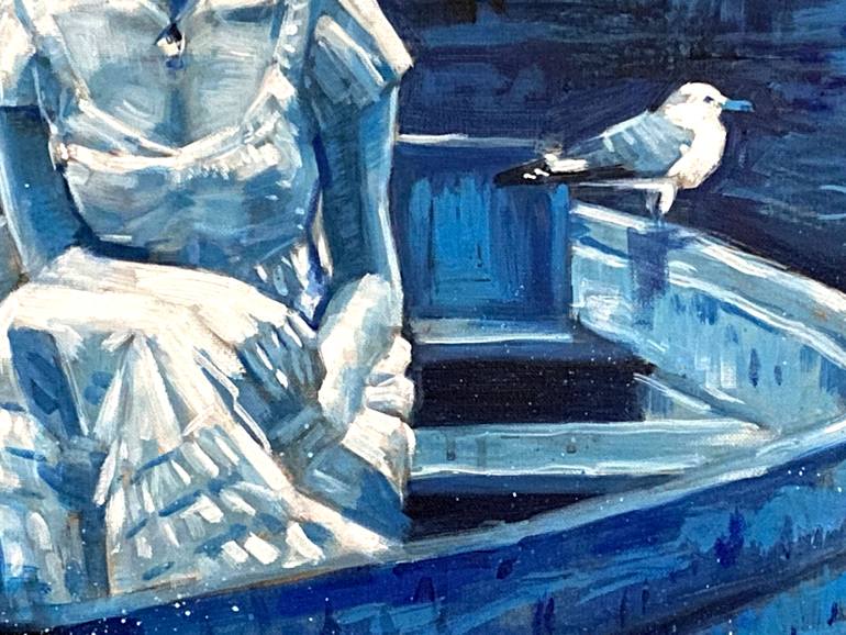 Original Impressionism Women Painting by Paul Cheng