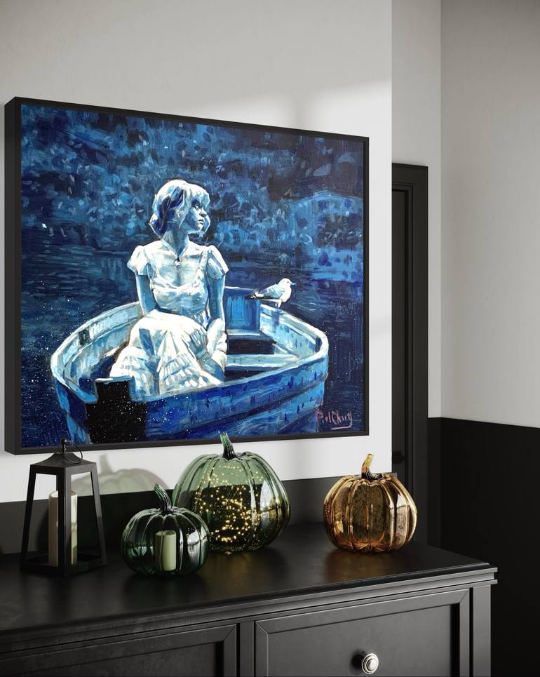 Original Impressionism Women Painting by Paul Cheng