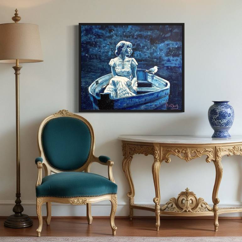 Original Impressionism Women Painting by Paul Cheng