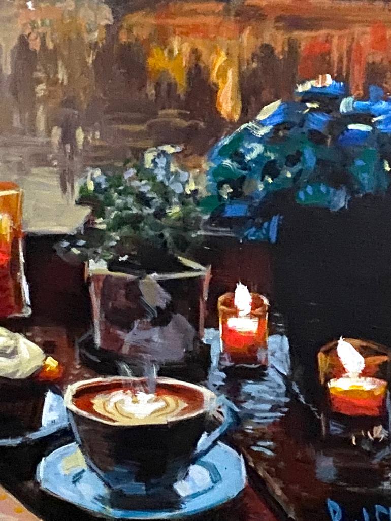 Original Impressionism Architecture Painting by Paul Cheng