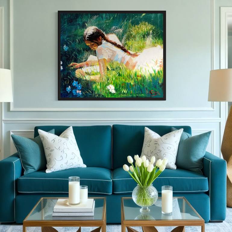 Original Expressionism People Painting by Paul Cheng