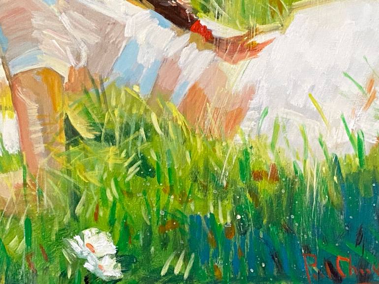 Original Expressionism People Painting by Paul Cheng