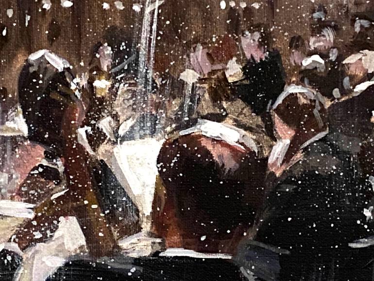 Original Impressionism Music Painting by Paul Cheng