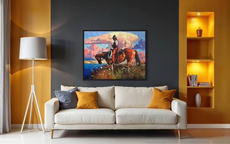 Original Impressionism People Painting by Paul Cheng