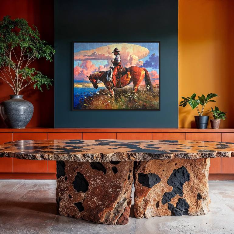 Original Impressionism People Painting by Paul Cheng