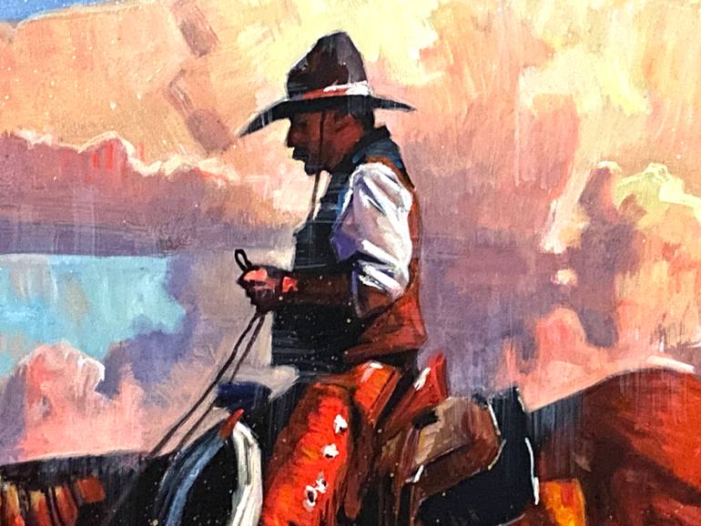 Original Impressionism People Painting by Paul Cheng
