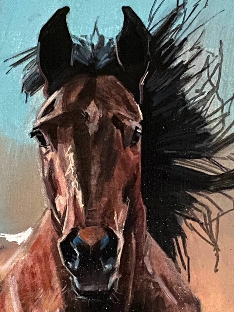 Original Impressionism Animal Painting by Paul Cheng
