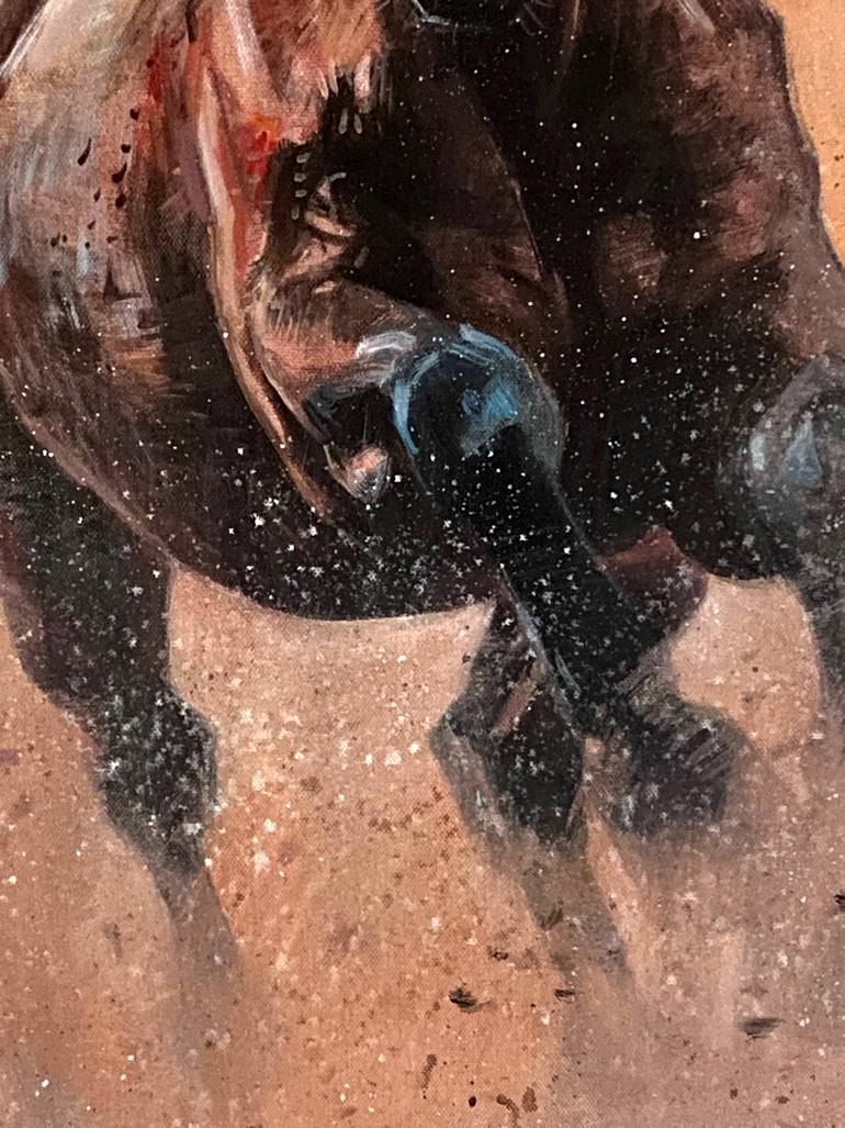 Original Impressionism Animal Painting by Paul Cheng