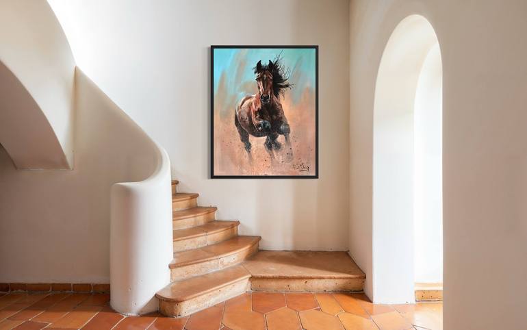 Original Impressionism Animal Painting by Paul Cheng