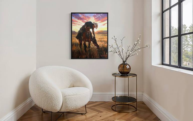 Original Impressionism People Painting by Paul Cheng