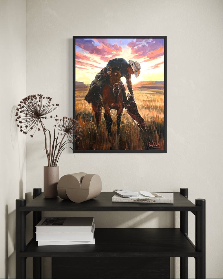 Original Impressionism People Painting by Paul Cheng