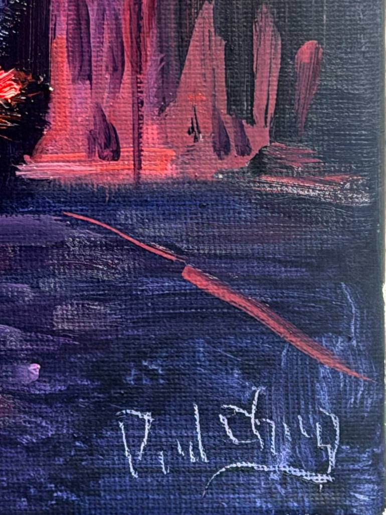 Original Impressionism Cities Painting by Paul Cheng