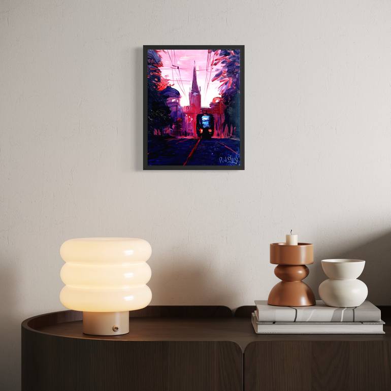 Original Impressionism Cities Painting by Paul Cheng