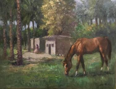 Original Realism Animal Painting by Qasim Ayyed